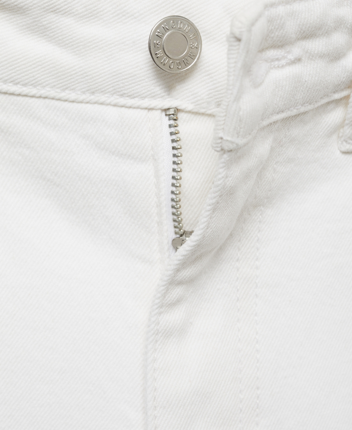 Shop Mango Women's Fiona Flared Mid-rise Jeans In White