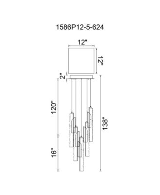 18" Metal Valira Integrated LED Mini Pendant