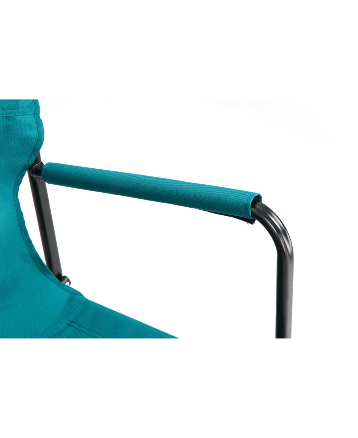 Streamdale Blue portable folding rocking camping chair with cupholder