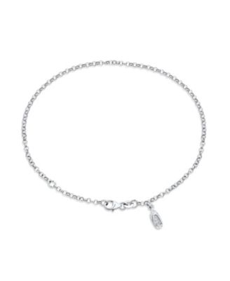 Vacation Dangle Charm Beach Flip Flop Sandal Anklet Ankle Bracelet .925 Sterling 9 To