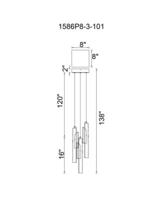 18" Metal Valira Integrated LED Mini Pendant