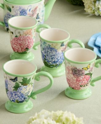 Garden Path 4-Pc. Mugs, Service For 4