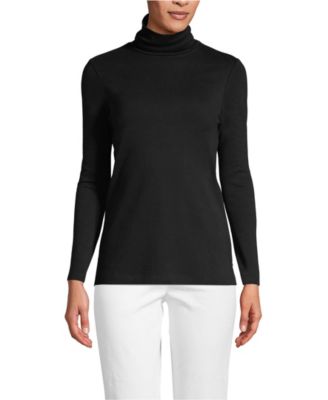 Women's Supima Cotton Fitted Long Sleeve Turtleneck