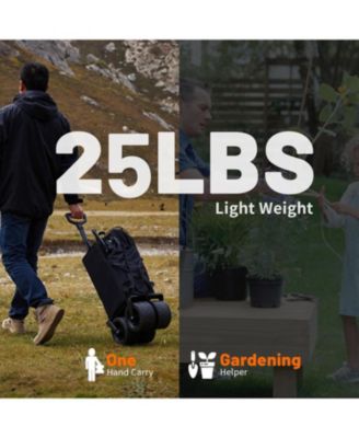 Collapsible Foldable Extended Height Wagon with 500lbs Weight Capacity,Folding Utility Garden Cart with Big All-Terrain Beach Wheels,for Camping, Garden,Sports,Beach,Shopping