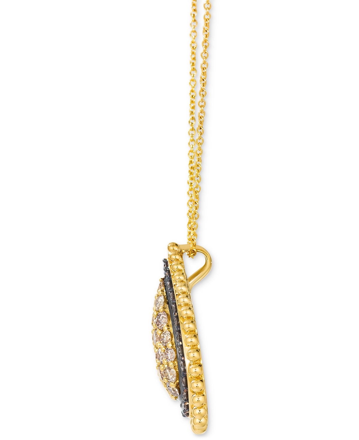 Le Vian Nude Diamond (1 Ct. T.w.) & Chocolate Diamond (3/8 Ct. T.w.) Pendant Necklace In 14k Yellow Gold, 20 In Yellow Gold