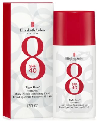 Eight Hour HydraPlay Daily Defense Nourishing Fluid Broad Spectrum Sunscreen SPF 40, 1.7 oz.