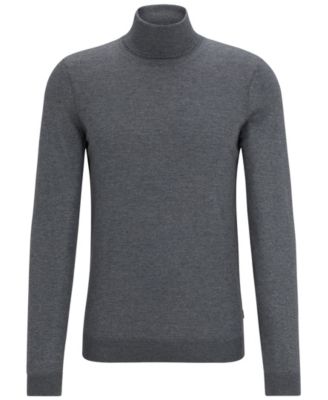 Men's Slim-Fit Rollneck Merino Wool Sweater