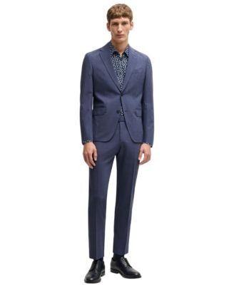 Men's Floral Print Slim Fit Dress Shirt