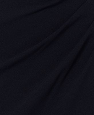 Women's Scuba-Crepe Ruffled Off-The-Shoulder Fit & Flare Gown  