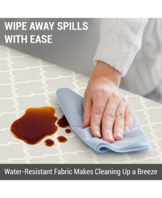 Modena Fabric Tablecloth, Jacquard Fabric Table Cloth for Rectangle Table, Advanced Water Resistance, Fade, Wrinkle, and Stain Resistant Table Cloth, Geometric Lattice Pattern