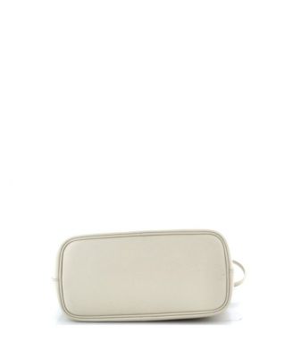 Small Front Cross Bow Shopper Tote Leather