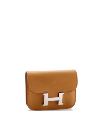 Pre-Owned Hermes Constance Slim Wallet Epsom