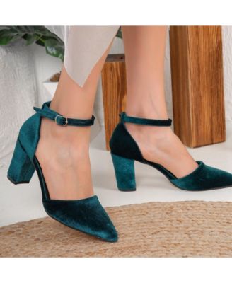 Gisele Closed Toe High Block Heels