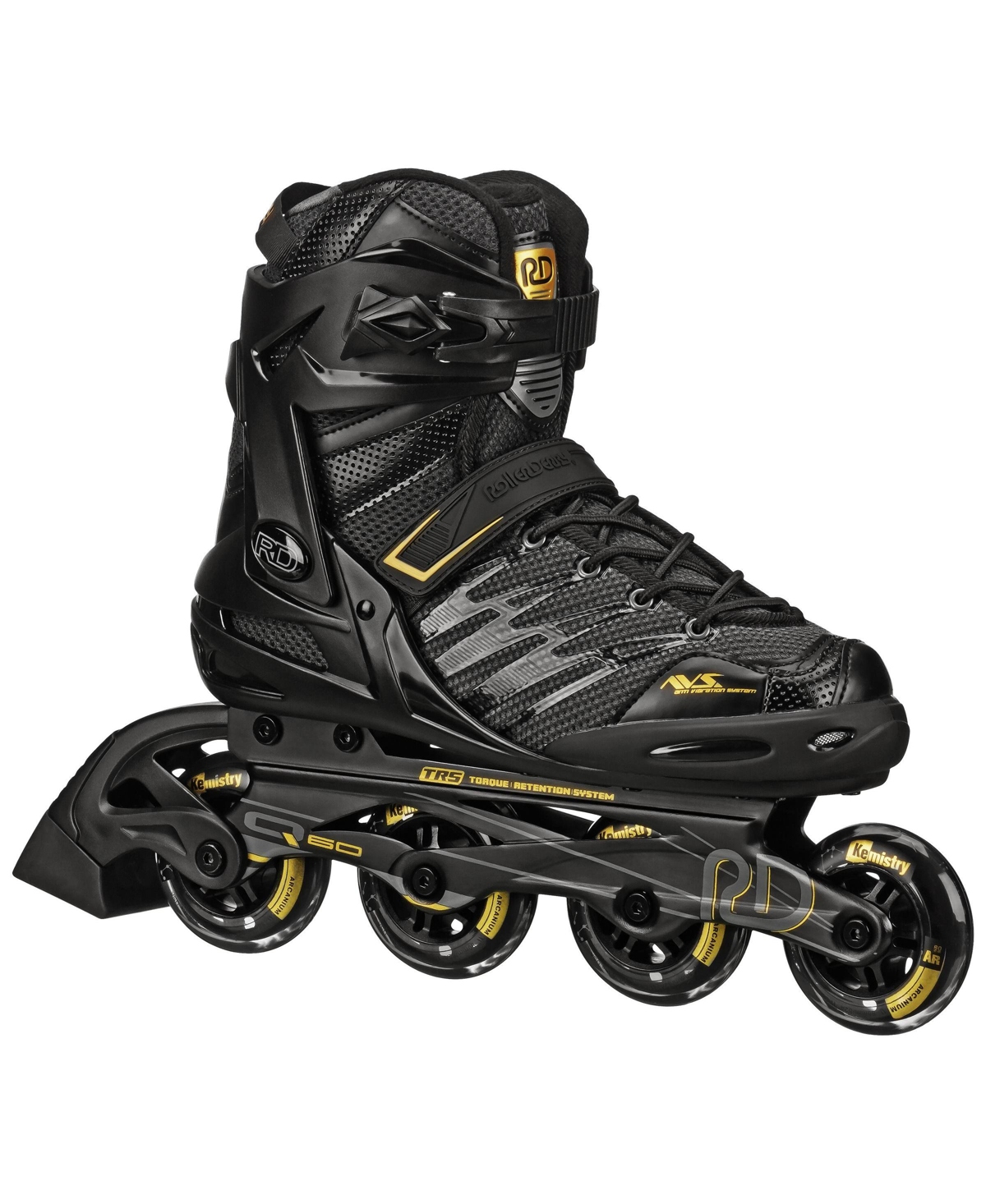 Aerio Q-60 Men's Inline Skates - Black/gold
