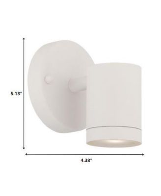 White LED One Light Outdoor Can Shape Wall Sconce