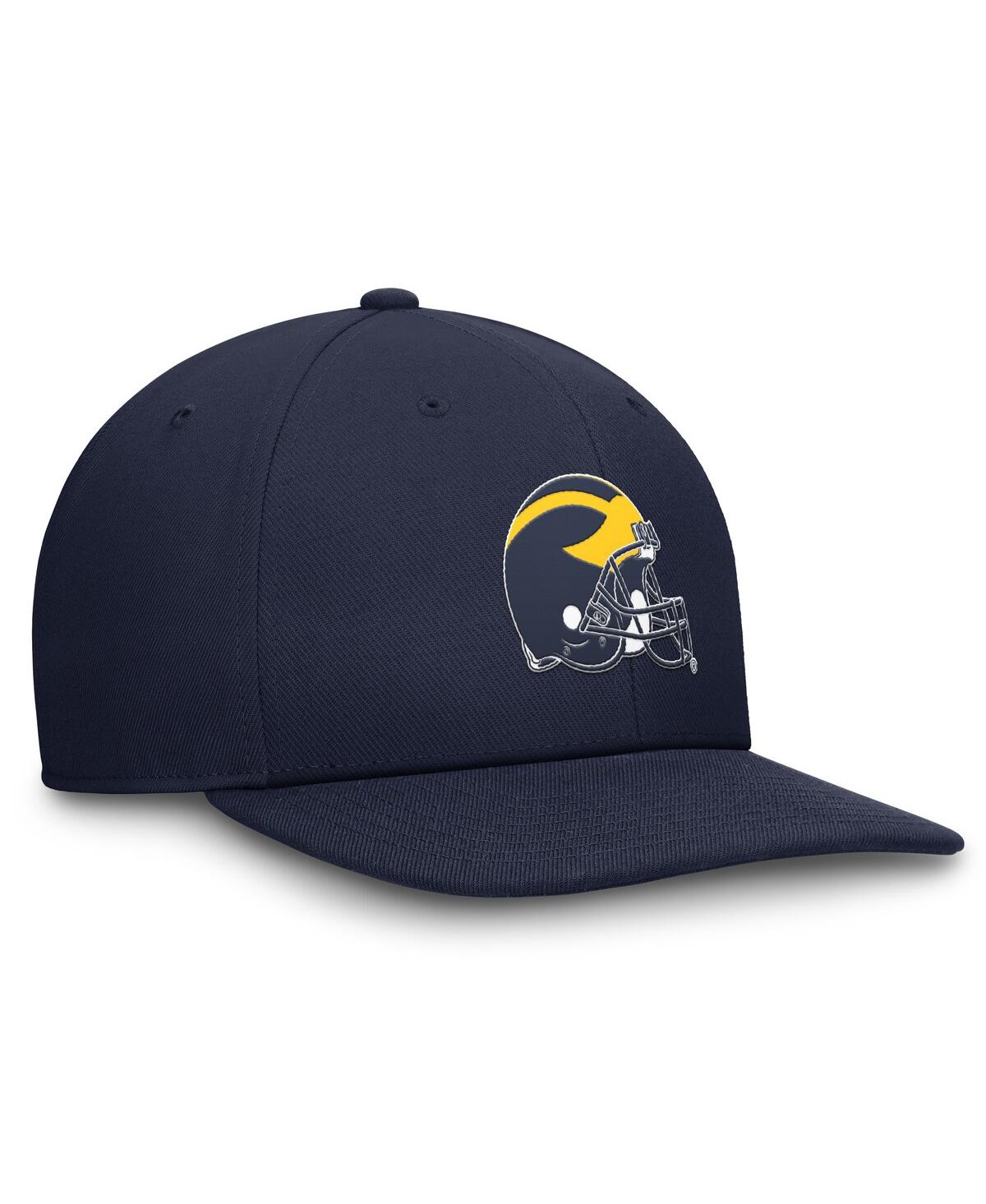 Jordan Men's Navy Michigan Wolverines Dry-fit Pro Adjustable Hat In Navy