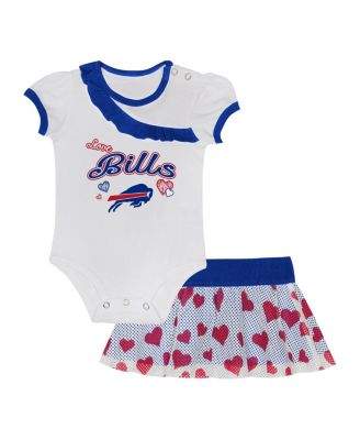 Outerstuff - Baby Boys and Girls 3-Pack Buffalo Bills Love My Team Bodysuit and Skirt Set