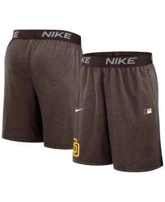 Nike - Men's Brown San Diego Padres Authentic Collection Performance Knit Shorts