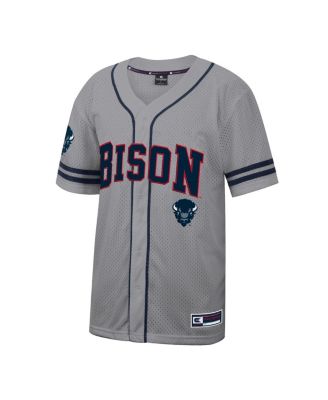 Men's Gray Howard Bison Free Spirited Baseball Jersey