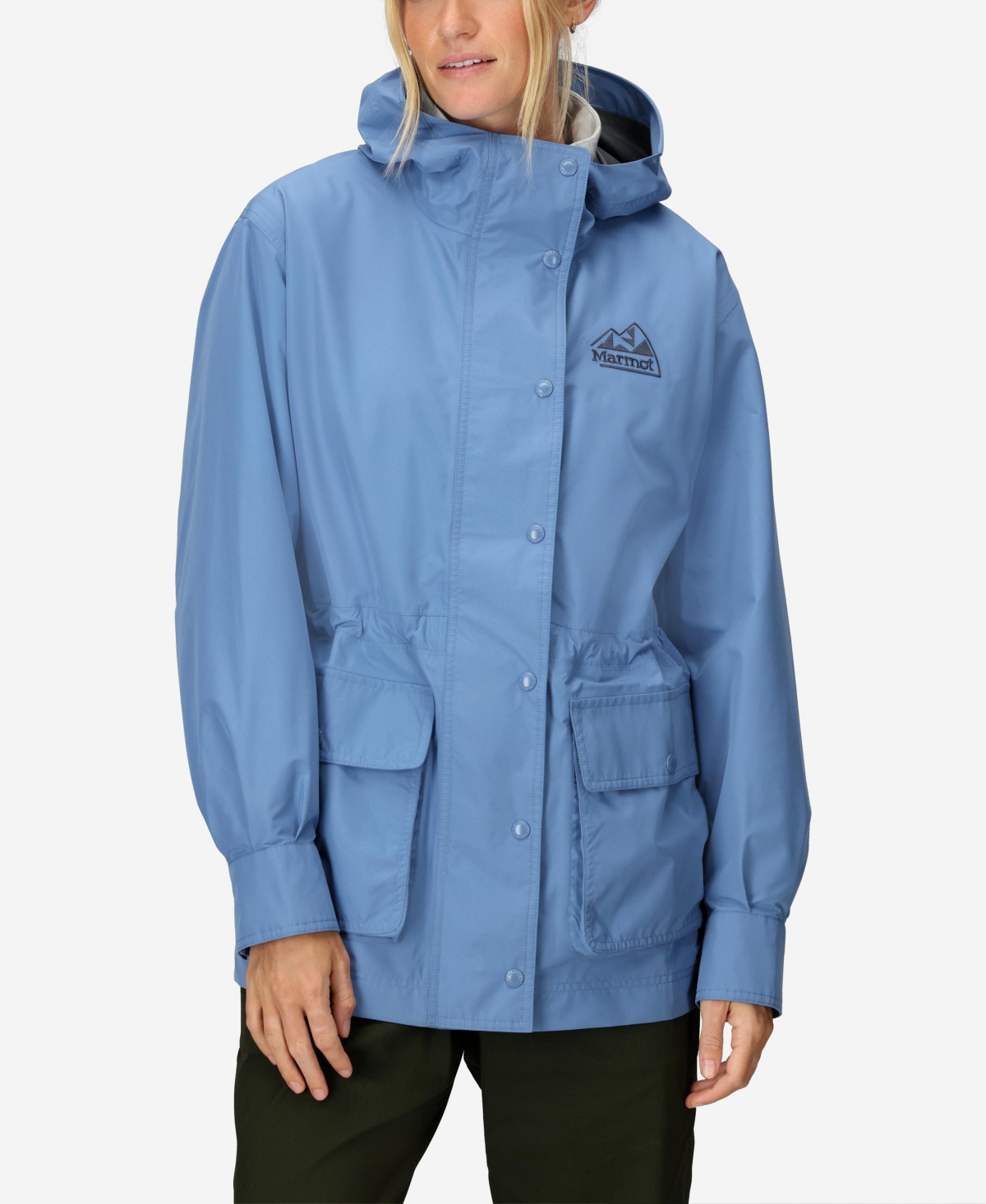 Marmot Women's '78 All-weather Parka Hooded Collar Jacket In Rain Cloud