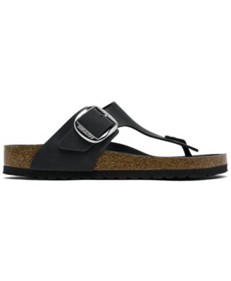 Women's Gizeh Big Buckle Oiled Leather Sandals from Finish Line