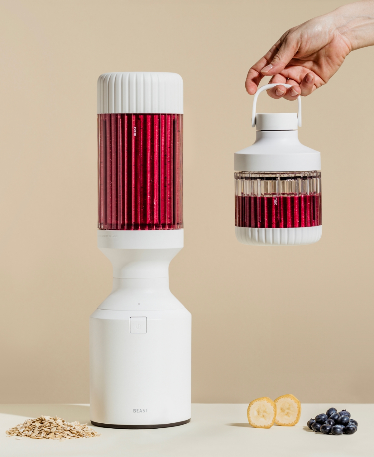 Beast Health Beast Mega 1200 Blender In Cloud White