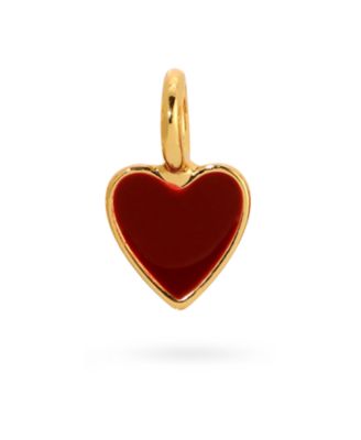 Charm Garden - GOLD -  Red Enamel Heart Charm