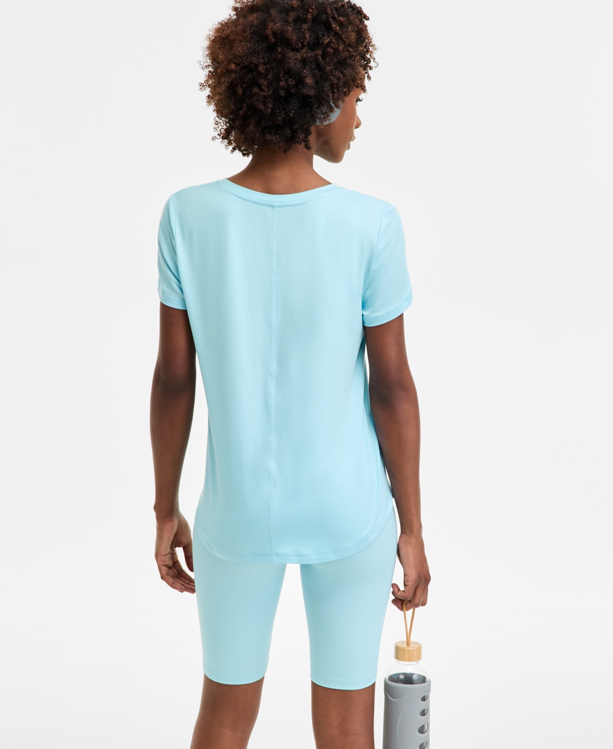 Id Ideology Women's V-neck Performance T-shirt, Created For Macy's