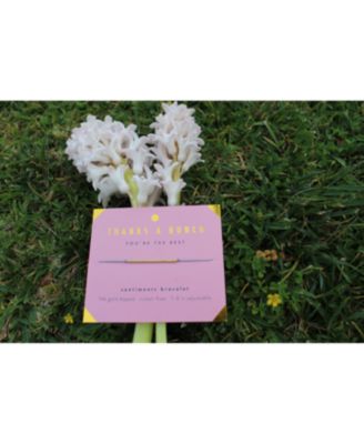 Sentiments Bracelet - GOLD - Thanks