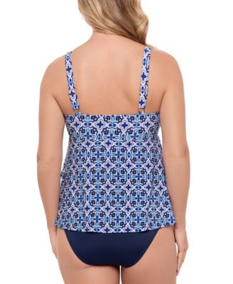 Women's High-Low Double-Tier One-Piece Swimsuit, Exclusively at Macy's