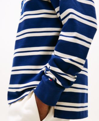 Men's Big & Tall Stripe Rugby Shirt