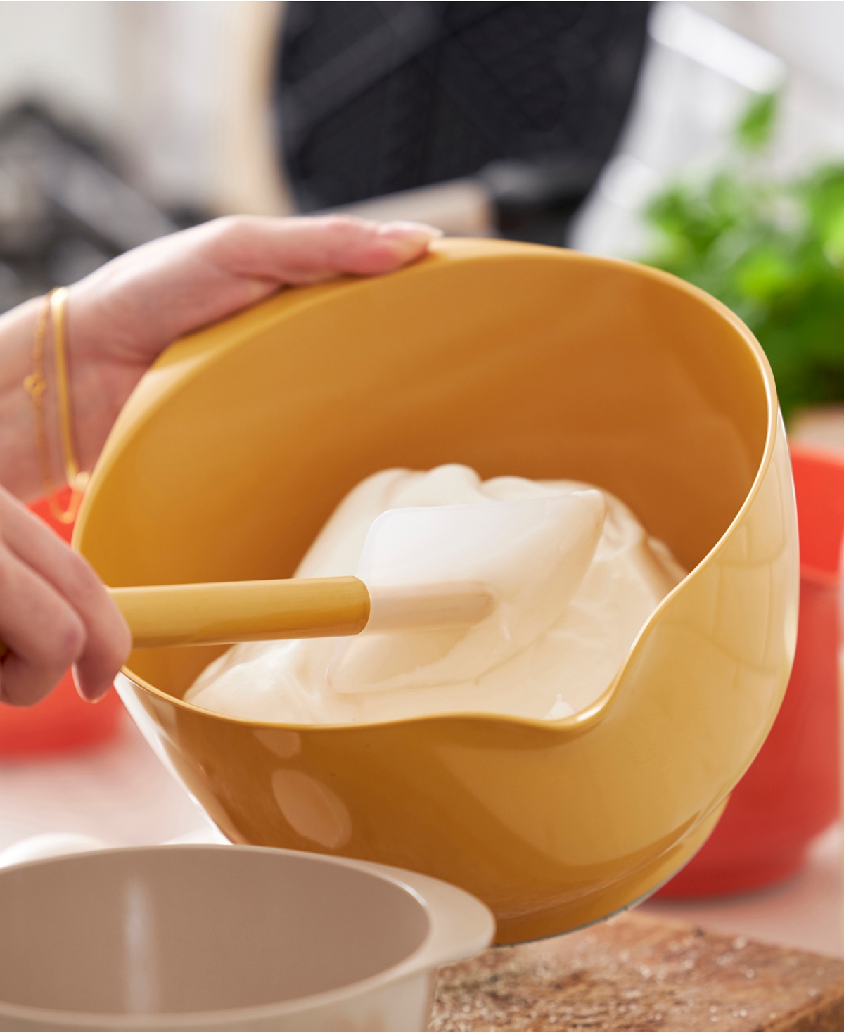Rosti Margrethe 2-piece Mixing Jug And Bowl Set In Curry