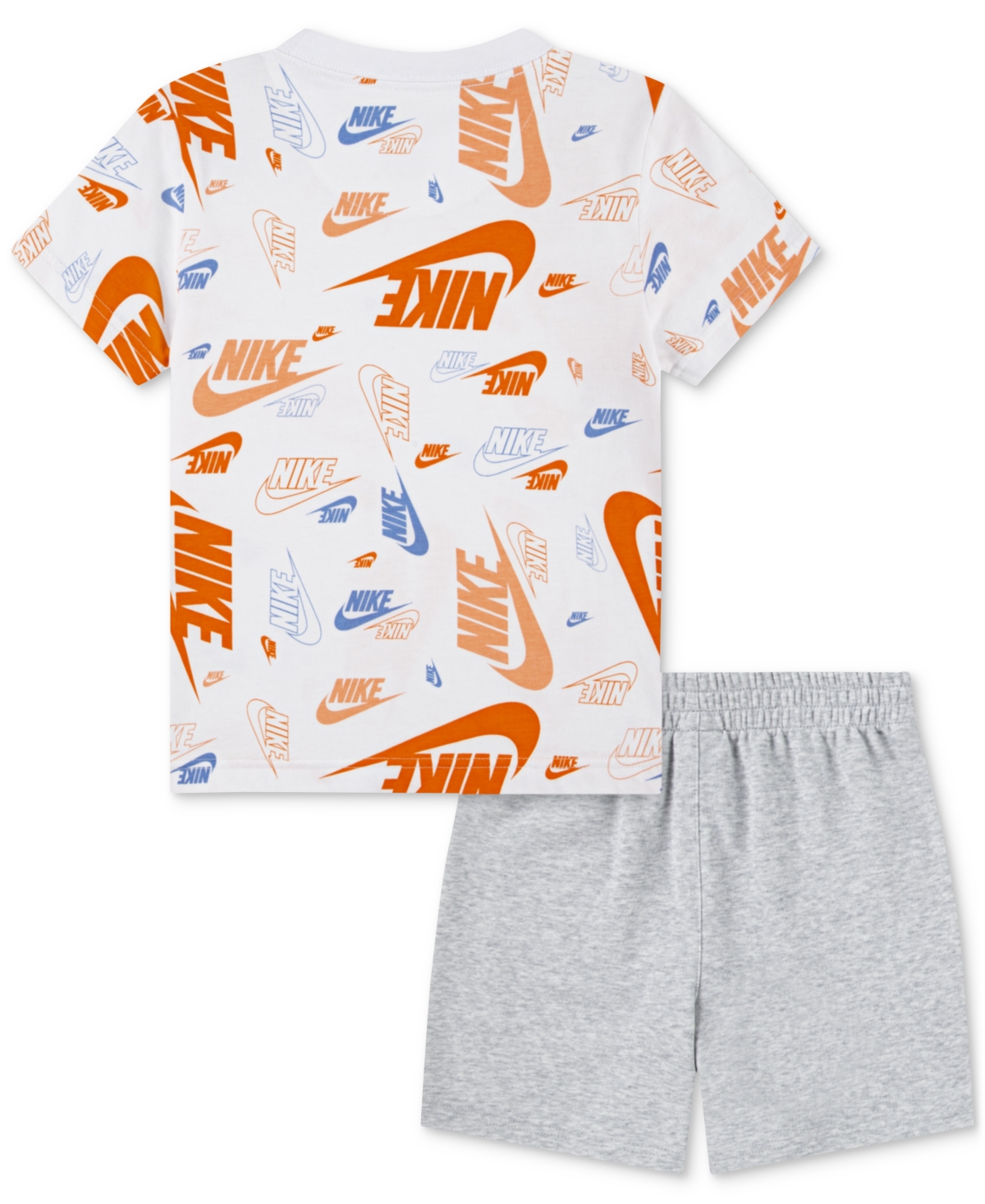 Nike Little Kids Printed T-shirt & Lightweight French Terry Shorts, 2 Piece Set