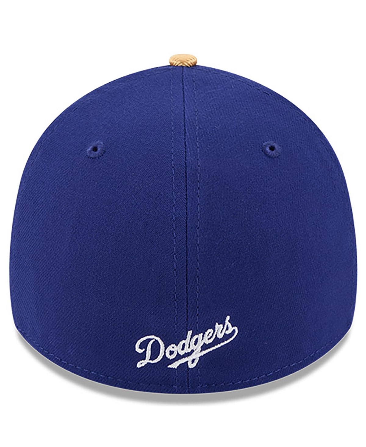 Shop New Era Men's Royal Los Angeles Dodgers 2025 Gold Collection 39thirty Flex Hat