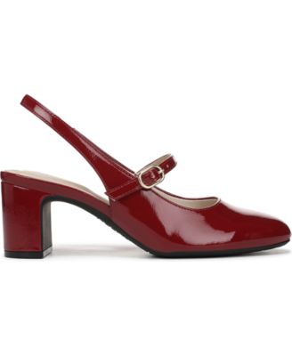 Women's Trust Block Heel Mary Jane Slingback Pumps