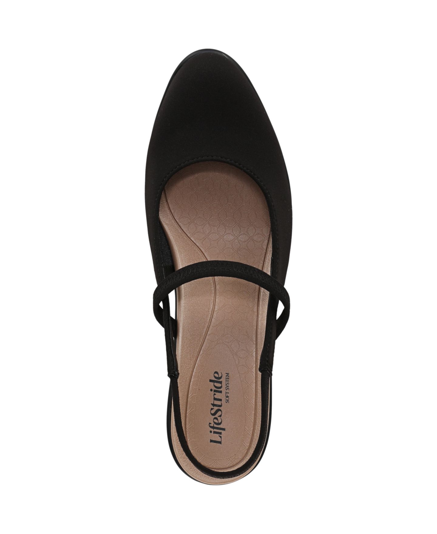 Женские туфли LifeStride Evoke Block Heel Slingback, цвет: Чёрный вязаный — фото 4