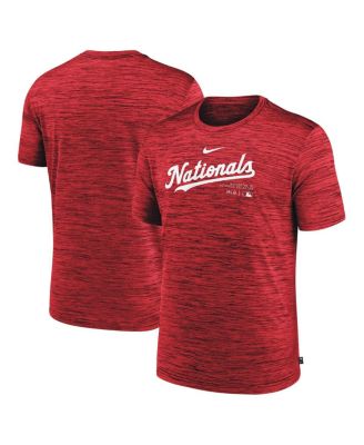 Nike - Men's Red Washington Nationals Authentic Collection Velocity Performance Practice T-Shirt