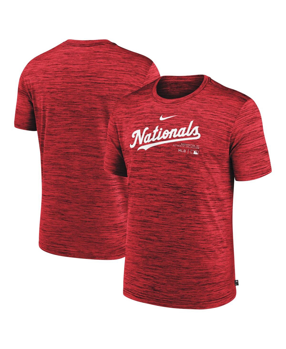 Nike Men's Red Washington Nationals Authentic Collection Velocity Performance Practice T-shirt In Red