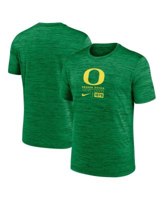 Nike - Men's Green Oregon Ducks Campus Center Block Velocity Performance T-Shirt