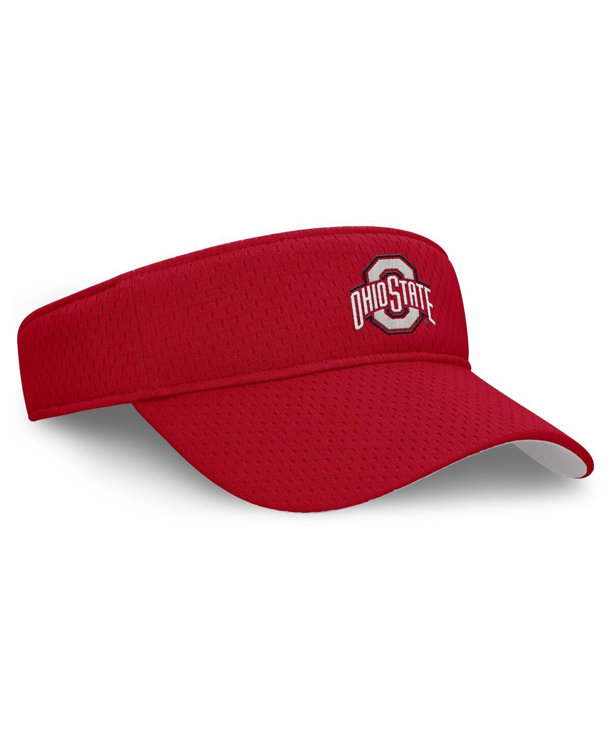 Nike Men's And Women's Scarlet Ohio State Buckeyes 2025 Dugout Softball Ace Performance Adjustable Visor In Scarlet