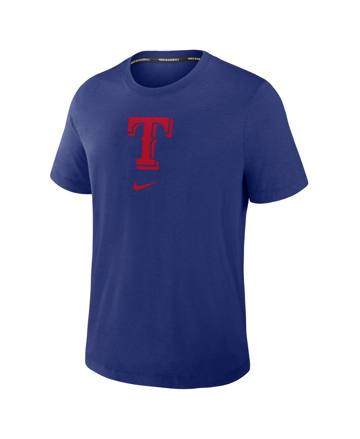 Nike Men's Royal Texas Rangers Authentic Collection Early Work Tri-blend Performance T-shirt In Royal