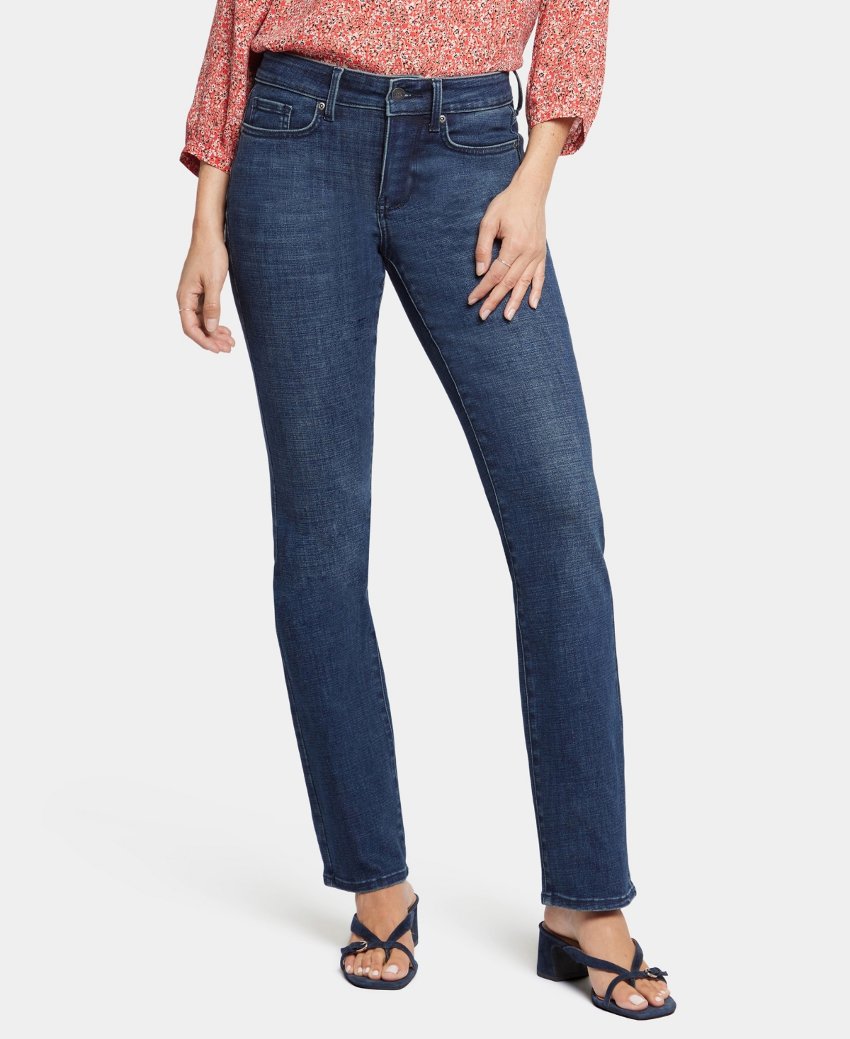 Macy's Nydj Women's Marilyn Straight Jeans In Mesquite