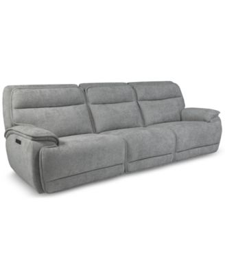 Ozryn 3-Pc. Fabric Sofa with 3 Power Motion Chairs, Exclusively at Macy's