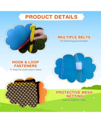 Inflatable Water Slide Mighty Bounce House Castle Moonwalk Splash Pool without Blower