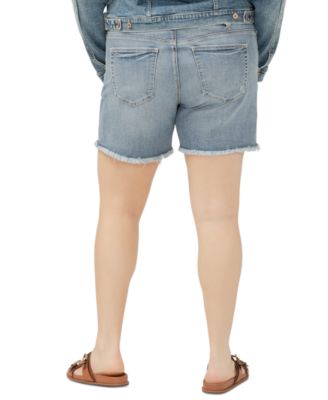 Plus Size Mid Rise Boyfriend Shorts
