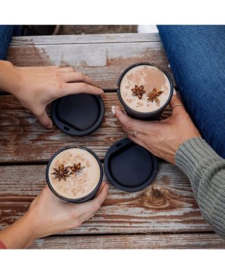 Coffee Tumbler 16oz: 2 pk - Red Speckled