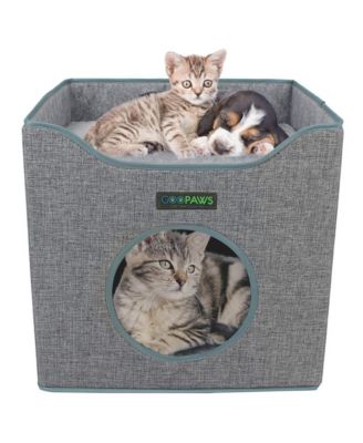 Foldable Cat Condo: Smoke Gray