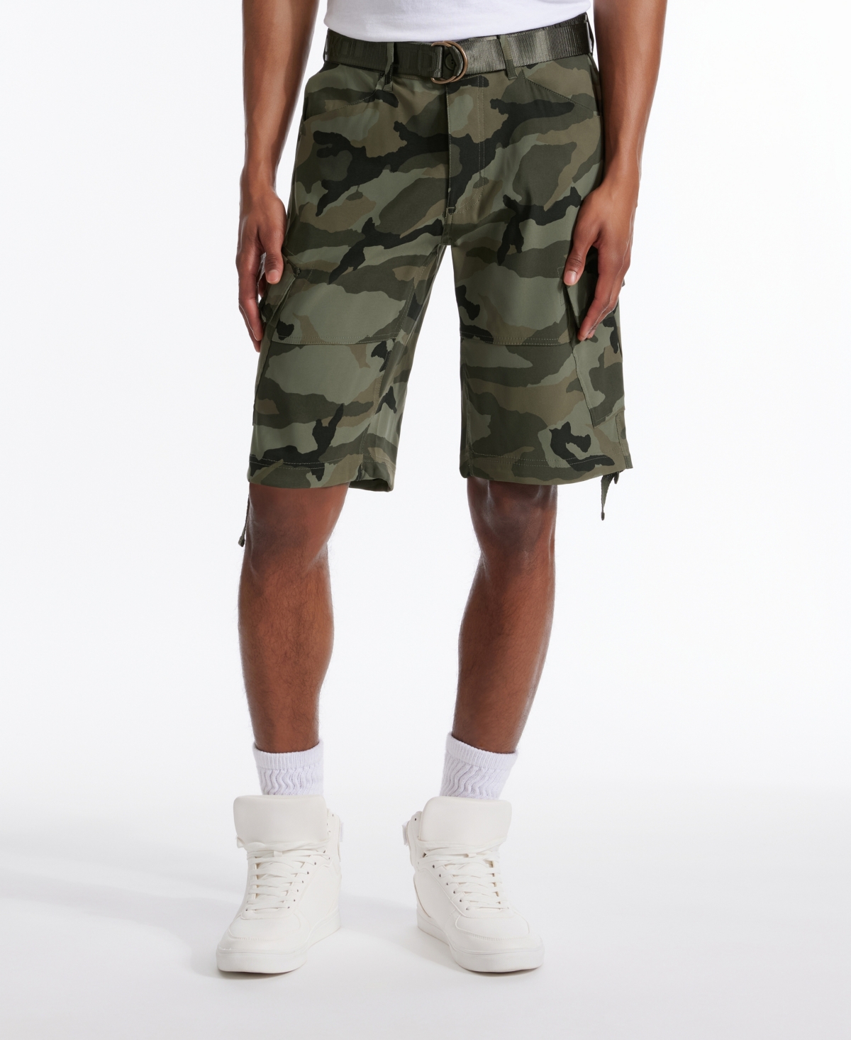 Men's The Leader Belted Cargo Shorts - Khaki