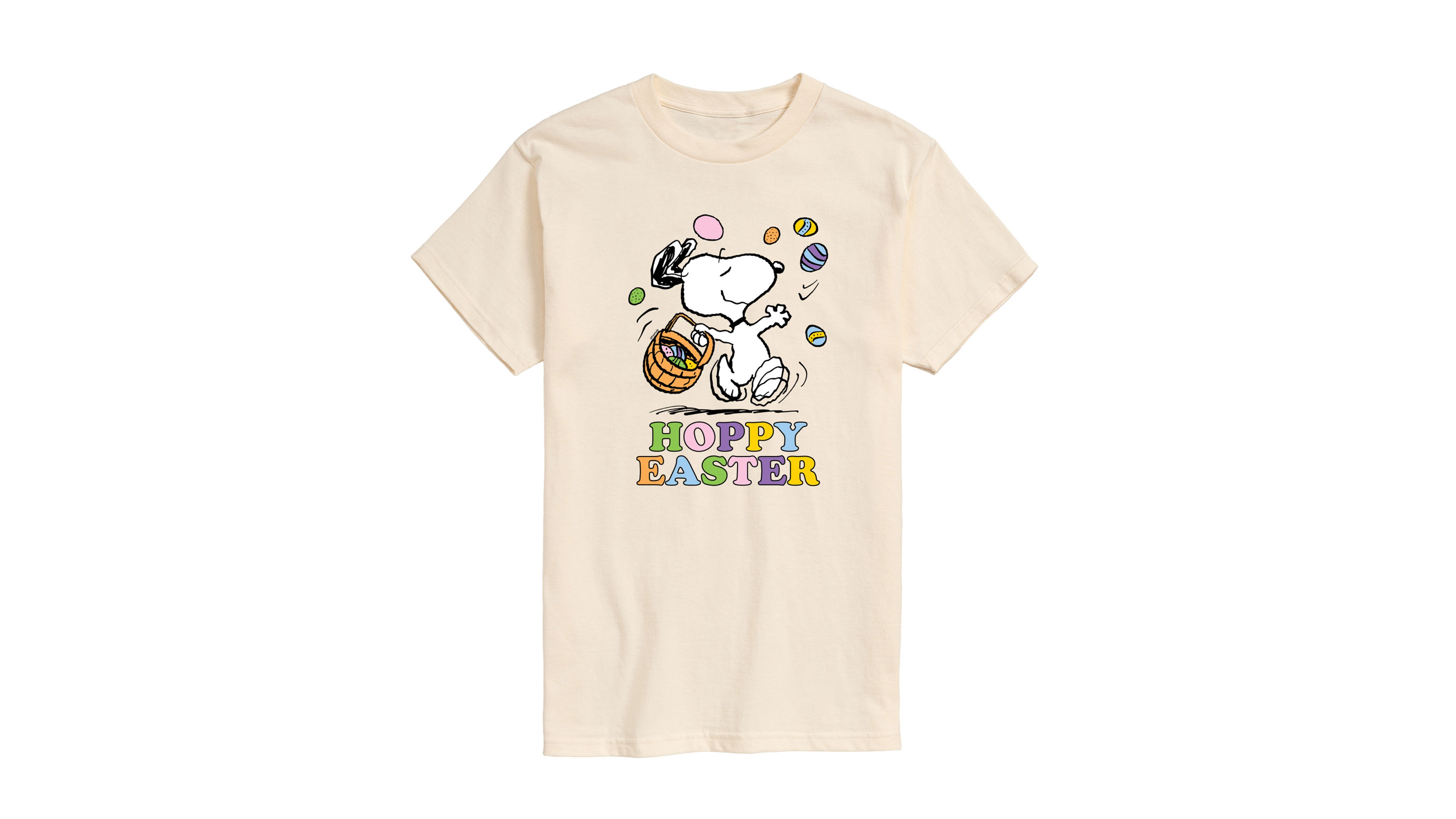 Airwaves Men's Peanuts Snoopy Hoppy Easter Short Sleeve T-Shirt