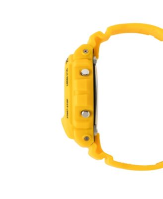 Men's Japanese Quartz Yellow Resin Watch, 50mm